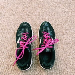 Pink Laced Used Court Volleyball Shoes